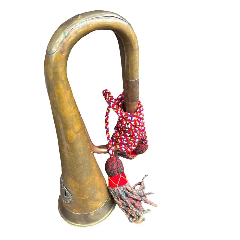 Vintage Brass University Western Australia Bugle Colorful Tassel reenactment
